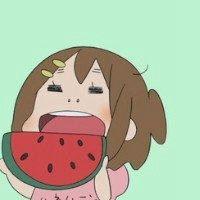 吃瓜女动漫头像可爱,吃瓜女动漫头像的可爱魅力