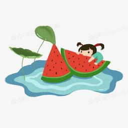 夏天吃瓜头像 可爱